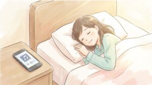 iPhoneで静かな音楽で目覚めるショートカットキー設定方法